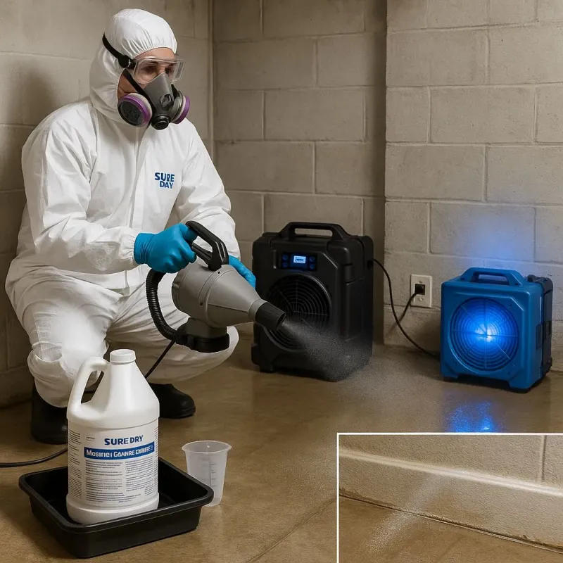 Sanitization and Odor Removal process in New Roads, LA